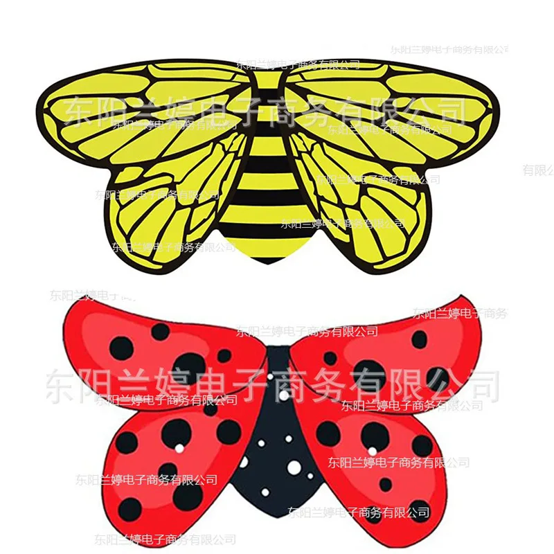 Capa de insectos con alas de mariposa para niños, chal con alas estampadas coloridas, vestido de fiesta de halloween