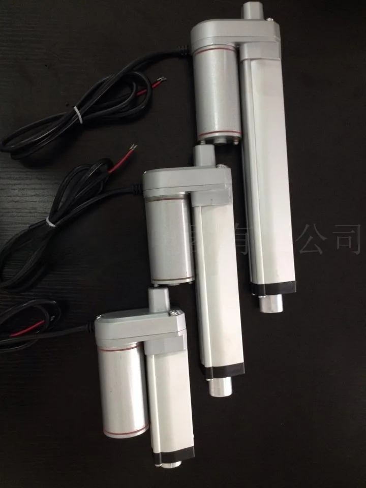 1000N DC 24V Linear Actuator Push 100kg 1000N 50mm 100mm 150mm 200mm 250mm 300mm 350mm Stroke Linear Drive Electric Motor 14mm/s