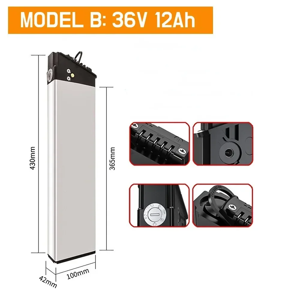 Aleaivy DCH-003/DCH-006 36V Akku 36V 10Ah 12Ah 14Ah 350W~600W Motorbatterie, für LO26 20LVXD30 MX01 LAFLY X3 JINGHMA R7 R5. 6