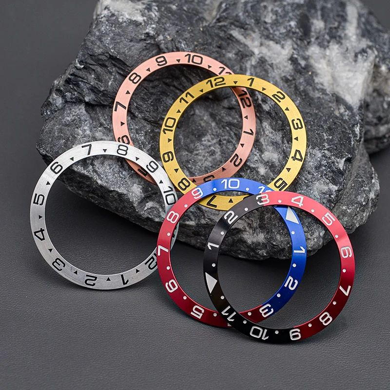 38×30.5mm 12 Hours Sloping Ceramic Bezel Insert Diver Watch Bezel Replacement For SKX007 SKX009 SRPD Watch Mod Parts
