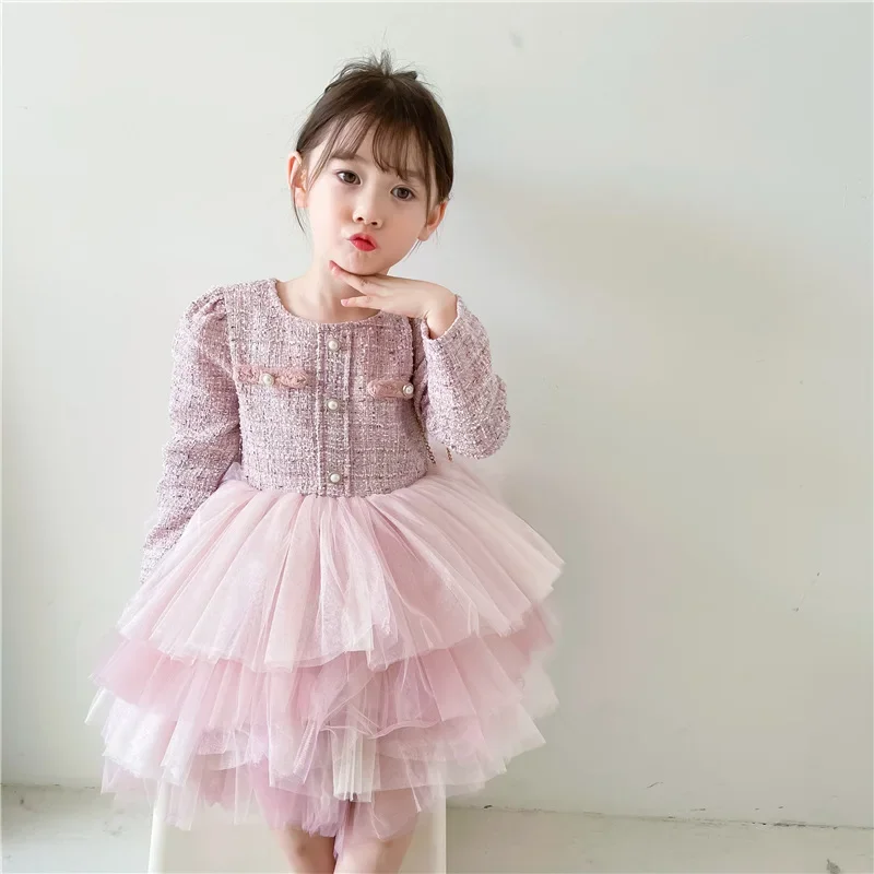 

Girl Princess Dress 2025 Spring Autumn New Birthday Party Lace Vestidos Kids Dresses For Girls Children Christmas Costumes
