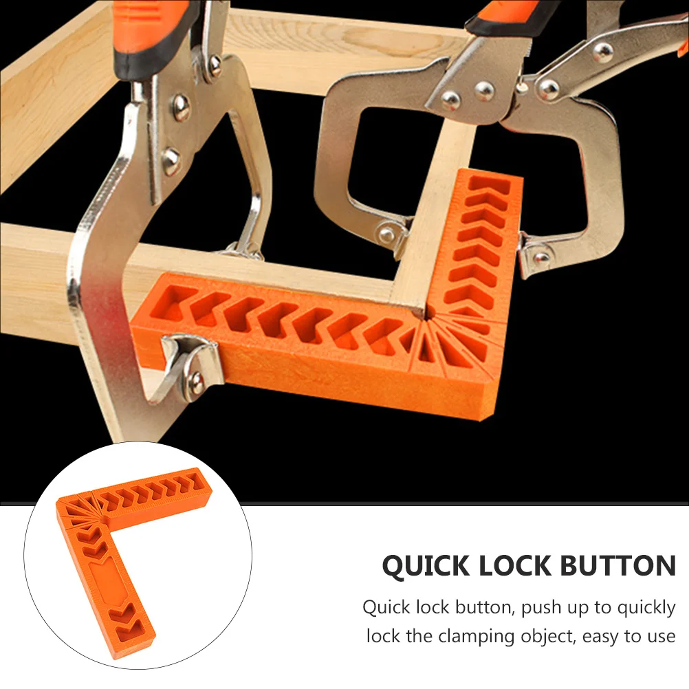 1 قطعة محدد موضع الزاوية اليمنى 90 درجة من البلاستيك المتين L-مربع زر لأداة قياس الأعمال الخشبية اليدوية ذاتية الصنع