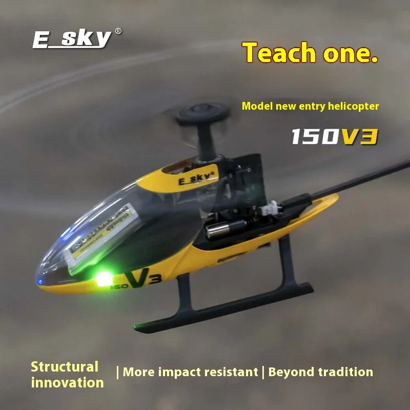 ESKY 150V3 teaches a remote-controlled helicopter model children's toy drop resistant mini single paddle practice helicopter