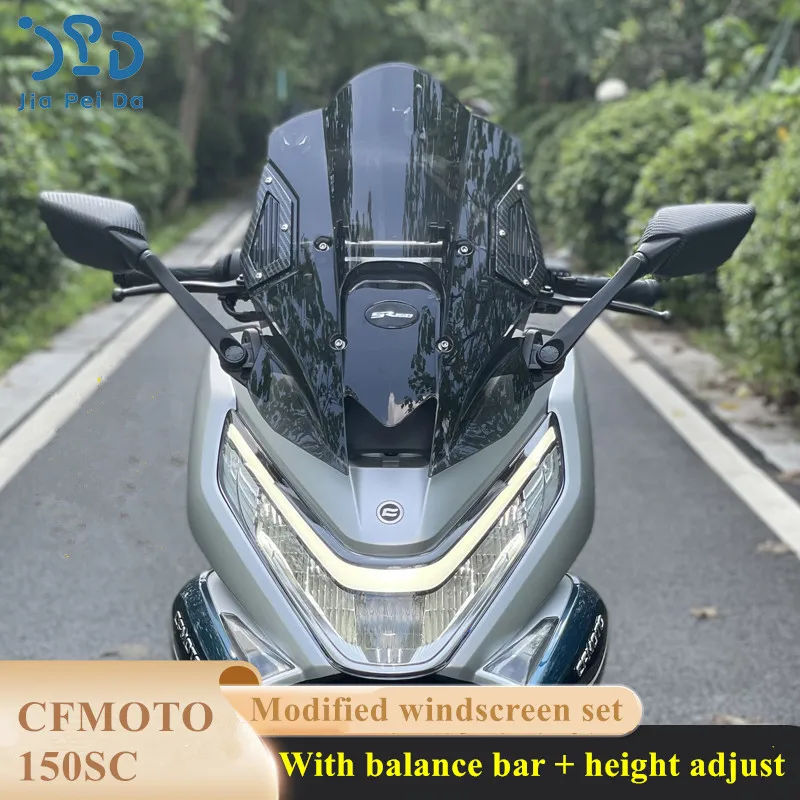 Modified motorcycle spare part for CFMOTO 150sc adjustabel windsheild windsheilds windsreens for CFMOTO 150SC 150 SC 150-SC