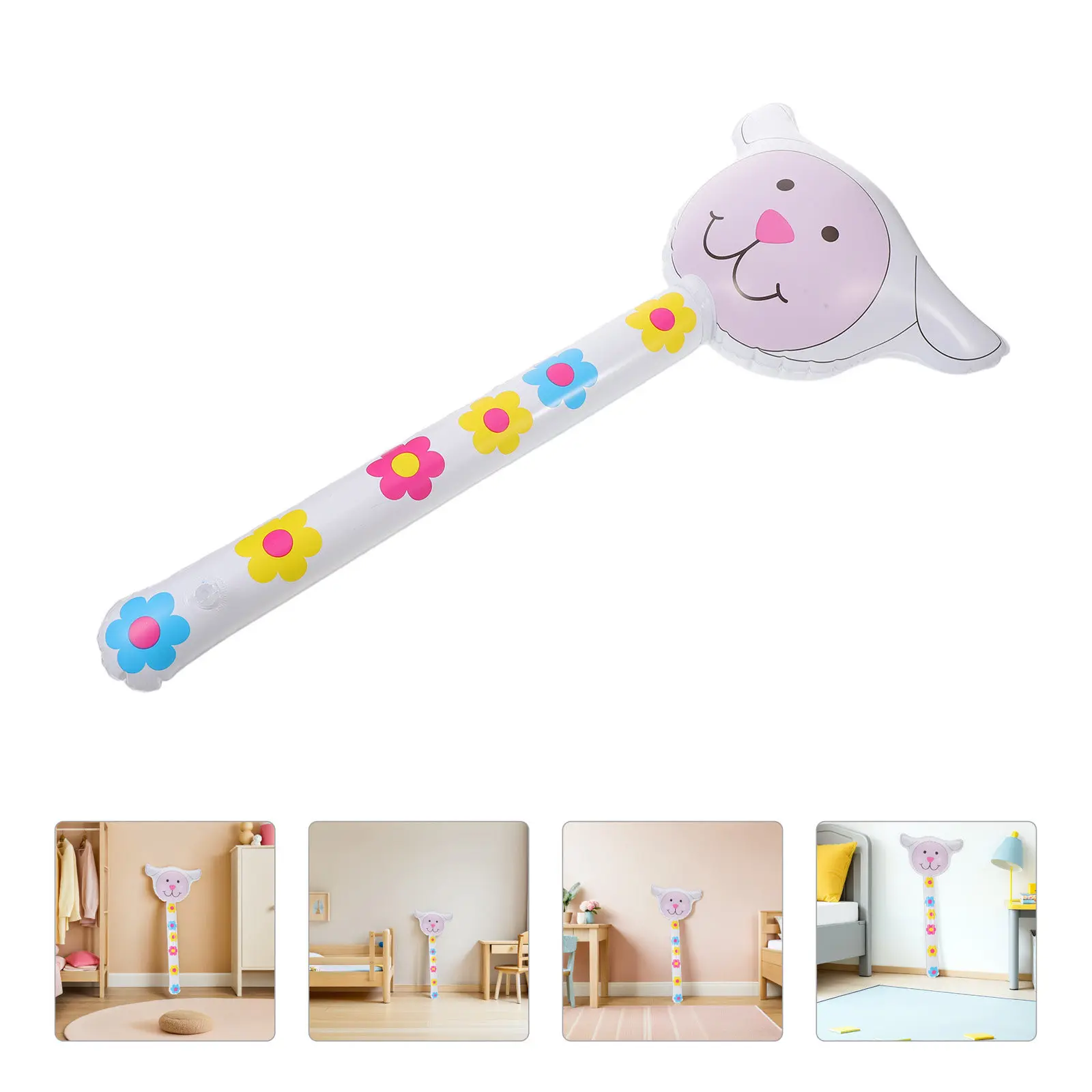 

Набор из 4 надувных палочек-животных, 31 дюйм, легкие, портативные, креативные, для детских праздников в стиле джунглей