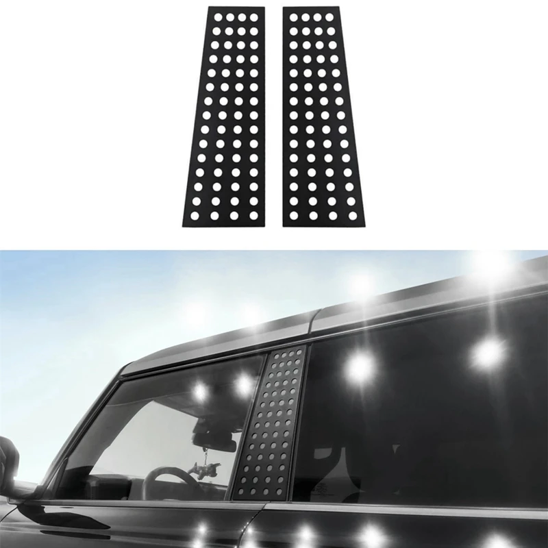 

B Pillar Decals Window Center Pillar Panel Cover For Ford Bronco 2021-2023 B Pillar Trim Cover Accessories Aluminum