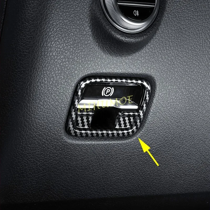 

For Mercedes-Benz C200 C220 C300 C43 W206 2022-2025 Interior Center Console Electrical Park Brake Switch Cover Trims Accessories