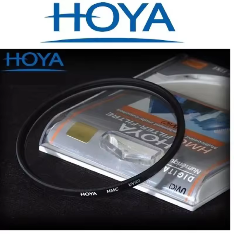 מסנן עדשות HMC UV(c) של Hoya 37 40.5 43 46 49 52 55 58 62 67 72 77 82mm מסגרת דקה מצופה מרובה נגד ברקים ותאורה כחולה