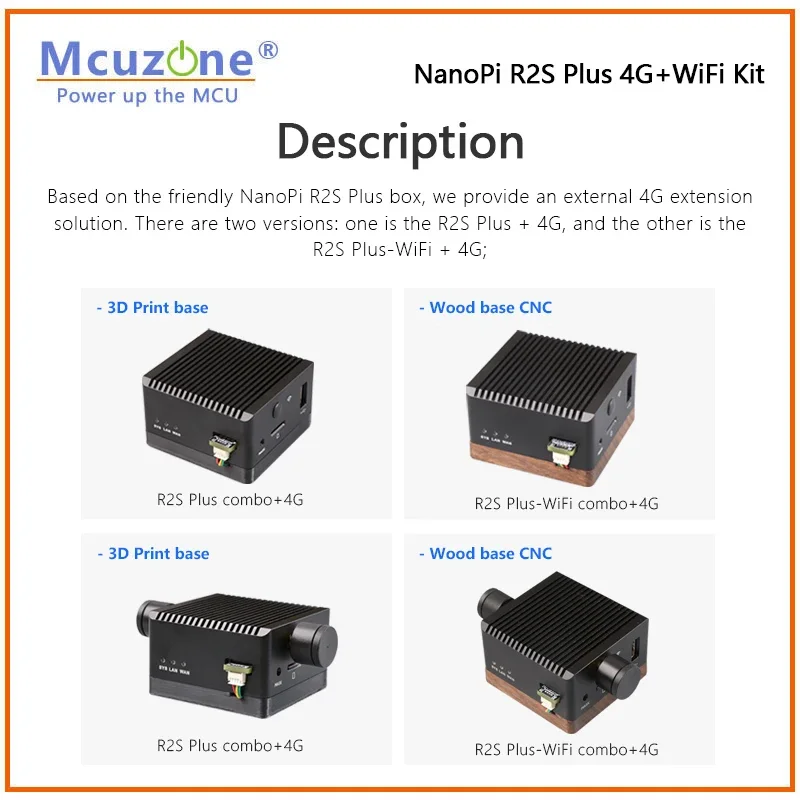 Kit NanoPi R2S Plus 4G e WiFi, RK3328 openwrt Ubuntu 1GB DDR e 32G eMMC