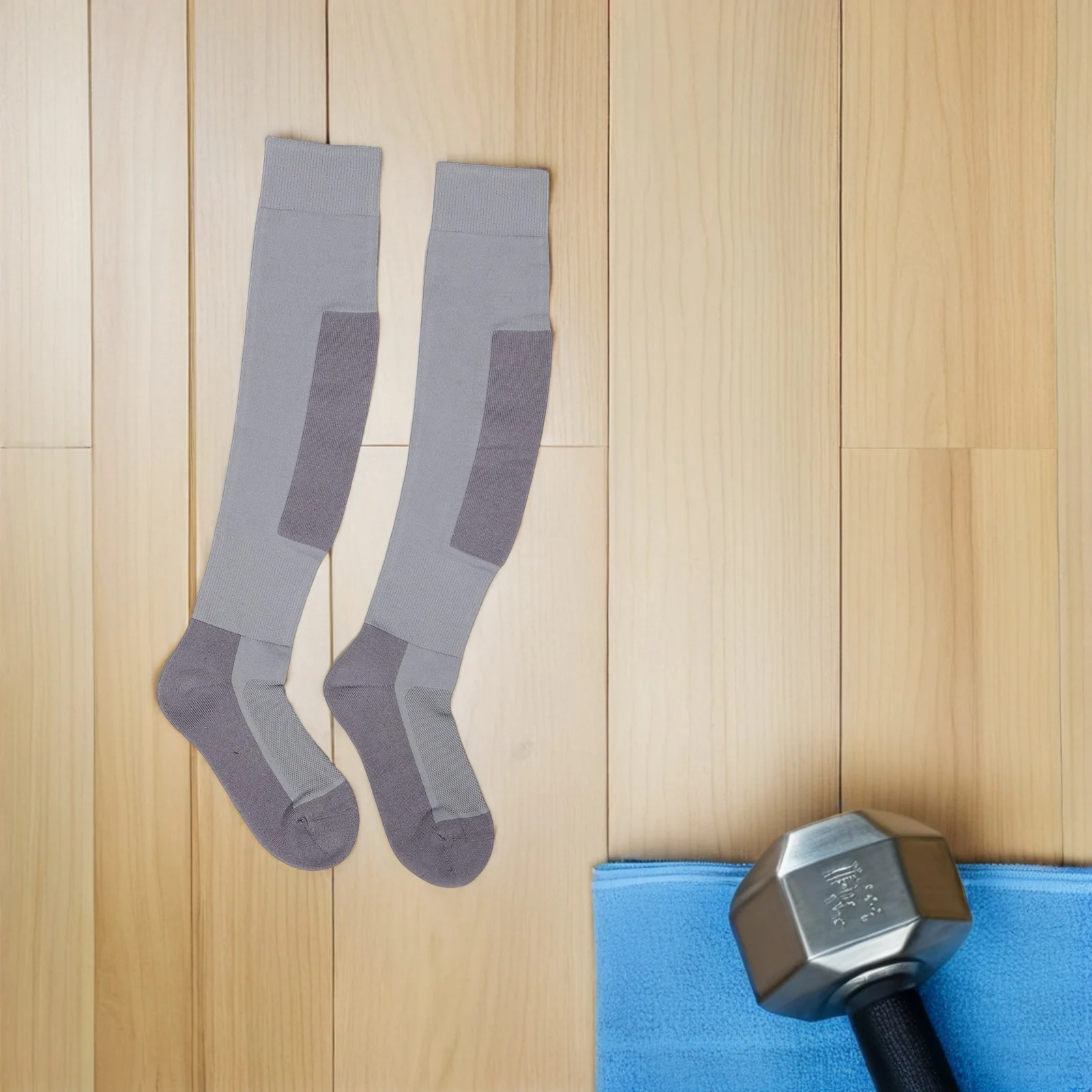 

1Pair Fencing Socks for Adults and Over The Knee Athletic Stockings Cotton Long Hiking Socks 36-41 Seamless Long Sock