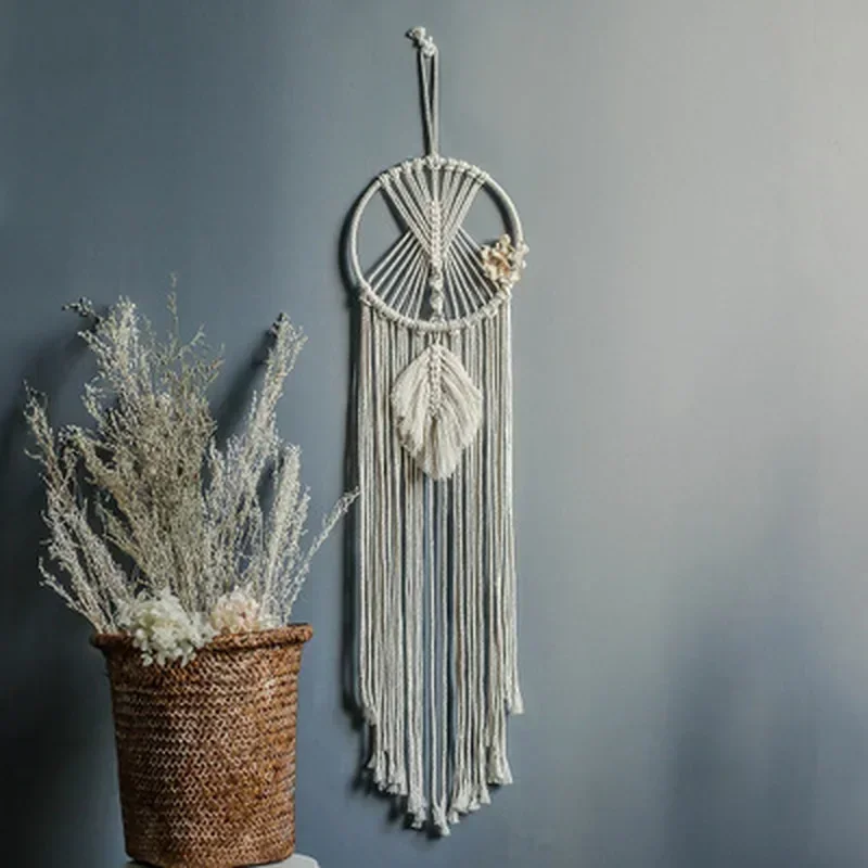 New Macrame Dream Catcher Nordic Wall Tapestry Ramadan Decoration Home Eid Mubrack Room Decoration Bohemian Children's Nursery