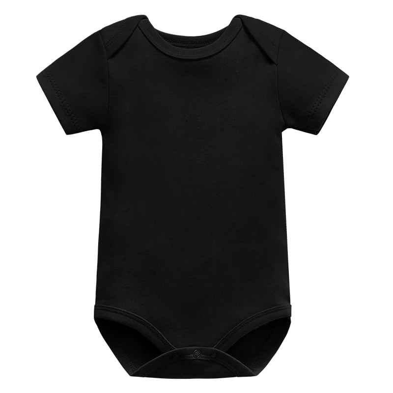 3-24M Cotton Baby Bodysuit For Newborns Four Season Short Sleeve Infant Baby Girls Boys Clothes Jumpsuit Solid Baby\'s Rompers