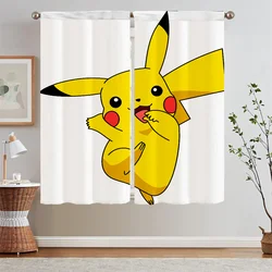 Curtain Rods Pikachu Tulle in Kitchen Curtains for Camera White Curtains for Living Room 2 Elegant Pieces Blinds Blind Partition