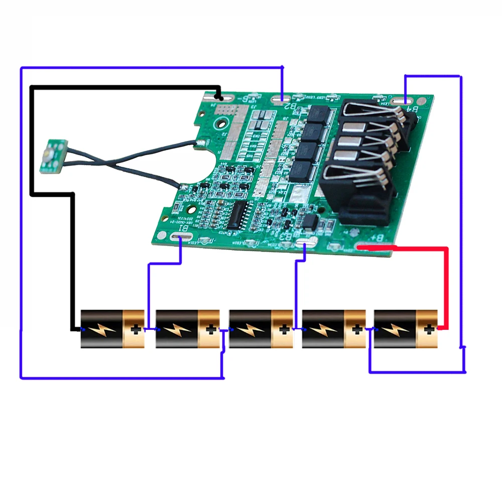 Battery Case Charging/Discharging Protection Circuit Board PCB 18V 20V Baterry Case for Dewalt DCB183 DCB200 Li-ion Battery Case