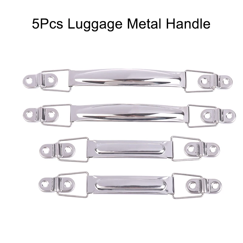

5PCS Luggage Metal Handles Handbag Packaging Box Metal DIY Handles Accessories