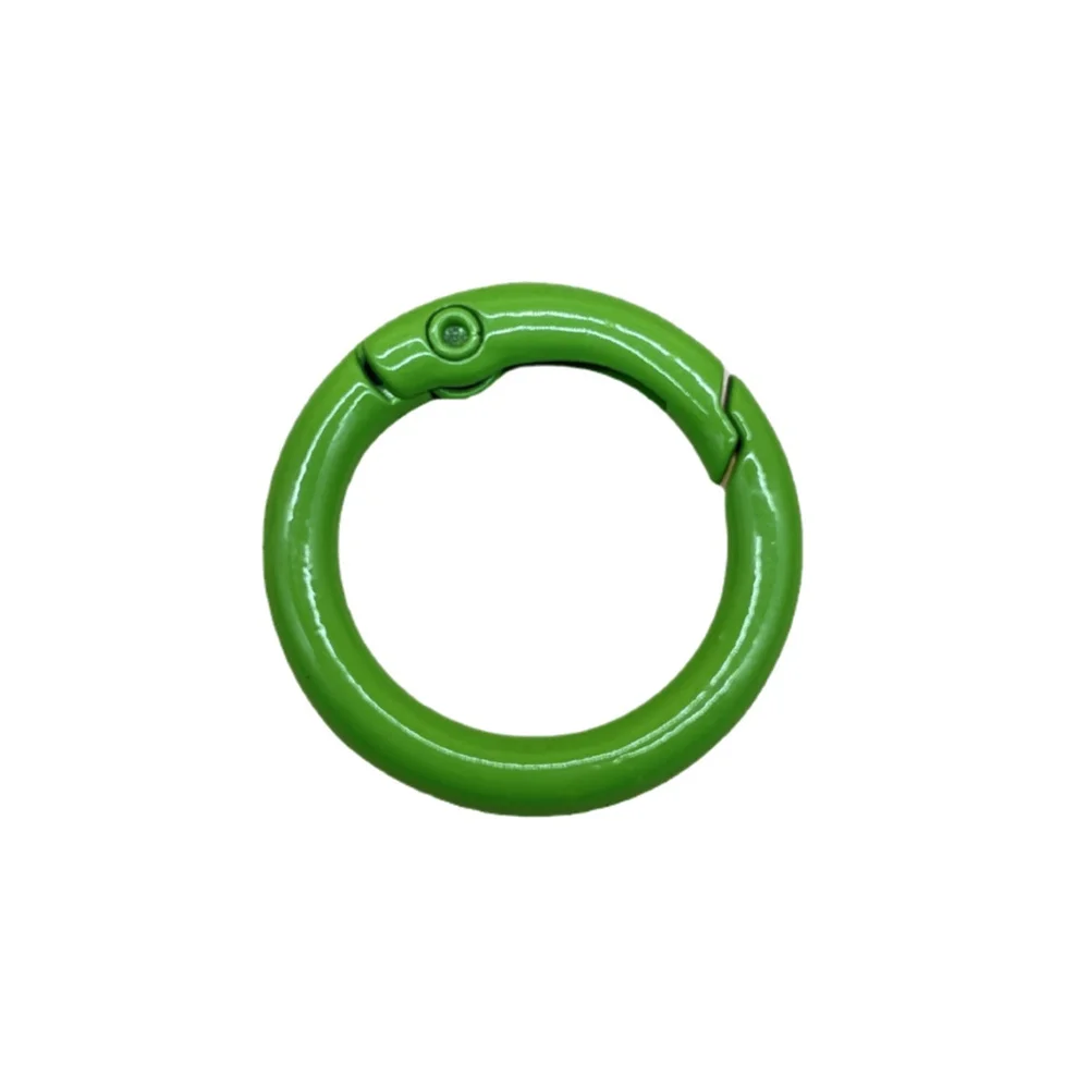 10pcs Color O Ring Spring Clasps Round Alloy Key Ring Openable Spring Buckle Hook For DIY Connector Jewelry Accessories
