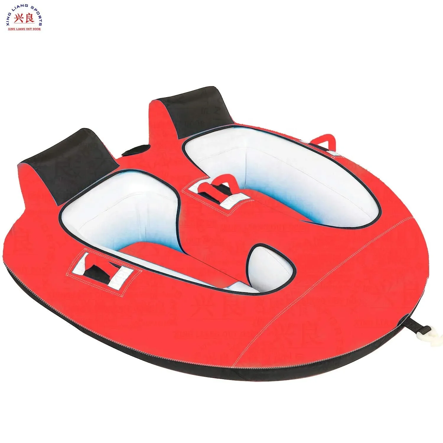 2024 Outdoor Reaction Equipment Inflatable Water Sports 2 Person Towable Tube Boat for Water Sport