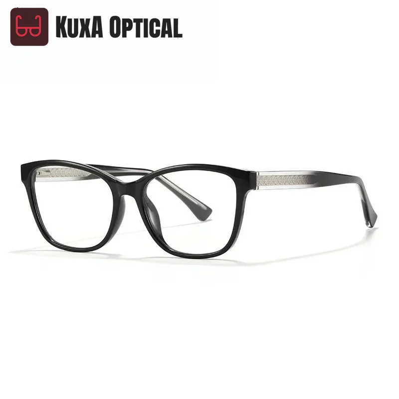 

XUKA Simple Fashion New Models Cat Eye DesignCan Be Customized Prescription 27022 Ladies Anti-blue Light Reading Glasses
