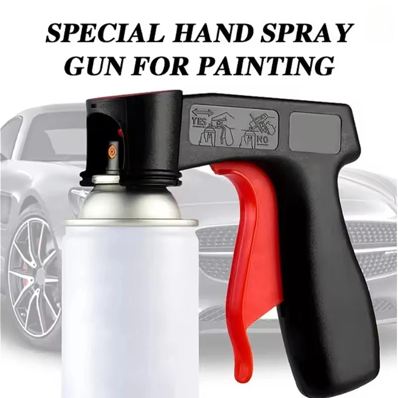 Polishing Paint Spray Gun Adaptor Instant Aerosol Trigger Handle with Full Grip Lock Universal Fit Cars Maintenance Care Tool