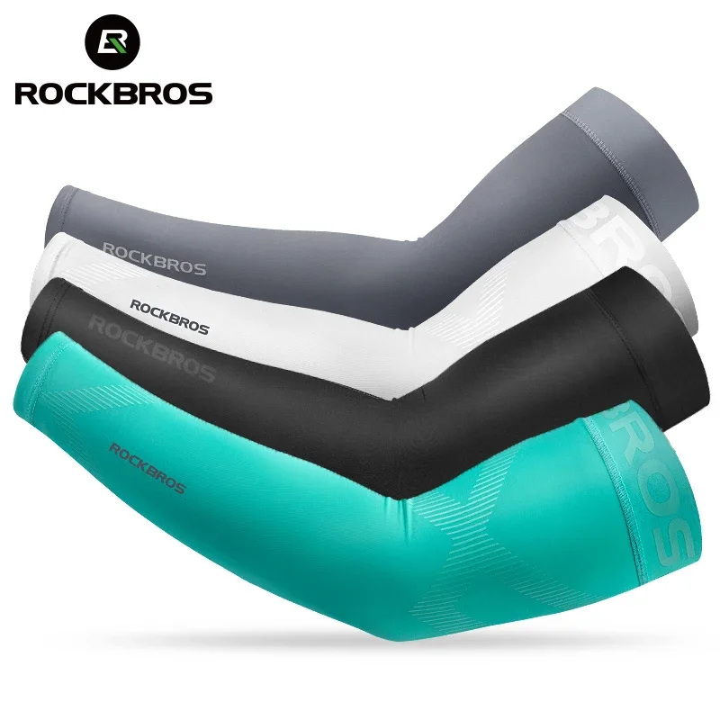 

ROCKBROS Ice Fabric, гетры для бега, кемпинга, баскетбольные рукава, рукава для бега, велосипедные рукава, летнее спортивное защитное снаряжение
