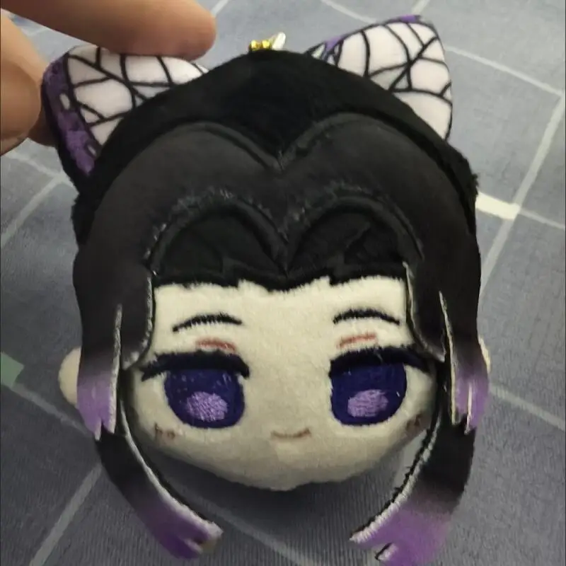Demon Slayer Agatsuma Zenitsu Kochou Shinobu Kanroji Mitsuri Q Version Big Head Short Plush Handbag Hang Ornaments Holiday Gifts