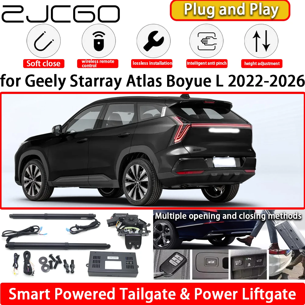 ZJCGO for Geely Starray Atlas Boyue L 2022-2026 OEM Automatic Electric Powered Tailgate Power Liftgate Tail Gate Lift Kit System
