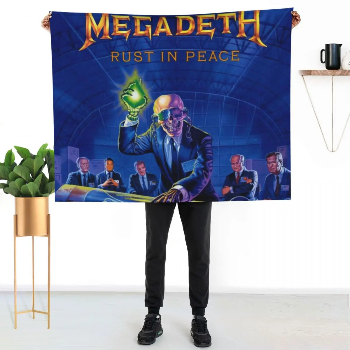 mega A12M Throw Blanket Modern Design Soft Blanket for Home Decor