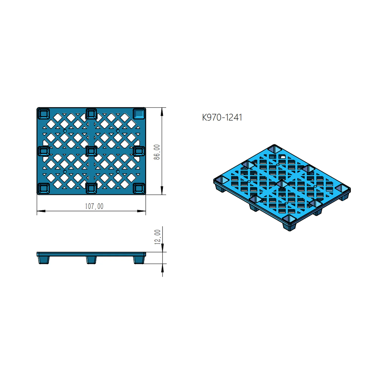 Kabolite Accessories 10Pcs Plastic Pallet Spare Parts For Toucan 1/14 K970 RC Excavator Lesu Forklift Tamiyaya Truck Th21532