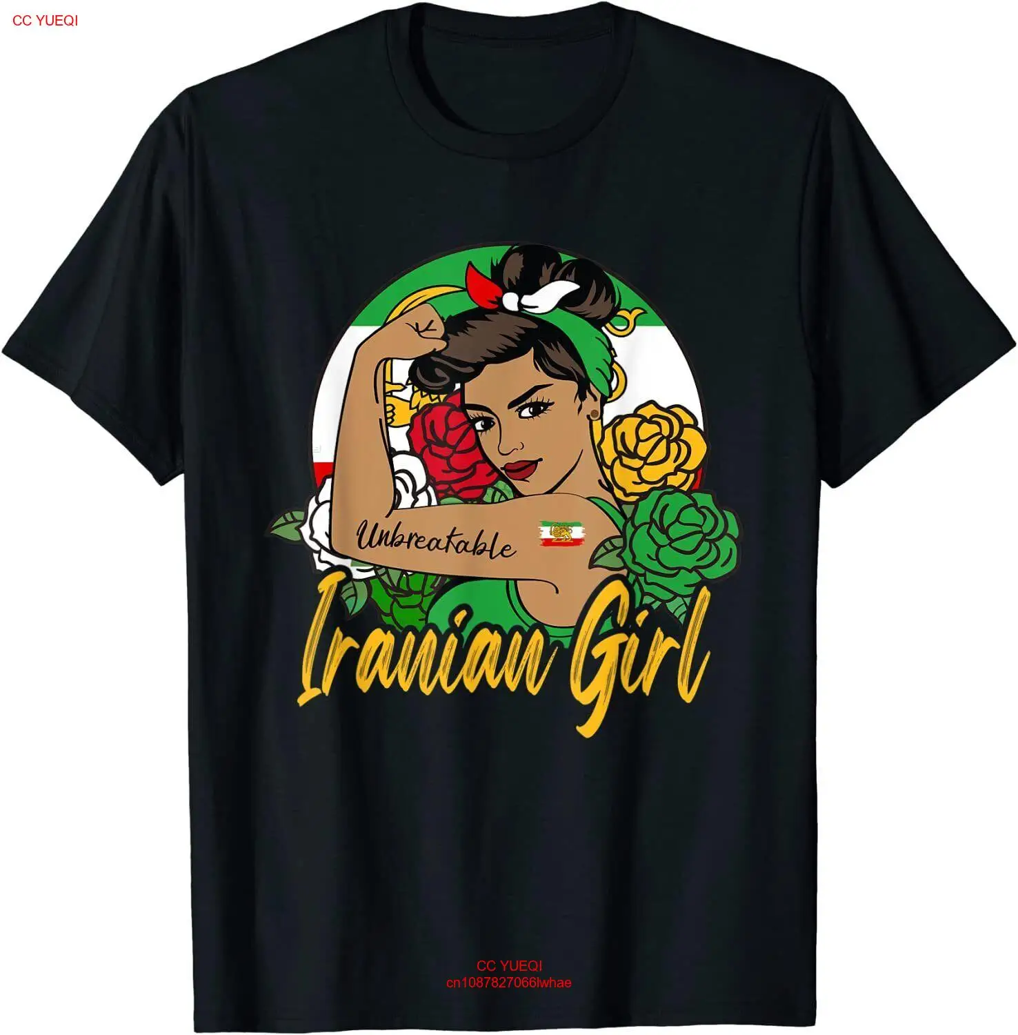 NEW LIMITED Iran For Women Iranian For Girl Flag Lion Persian Gift T-Shirt S-3XL