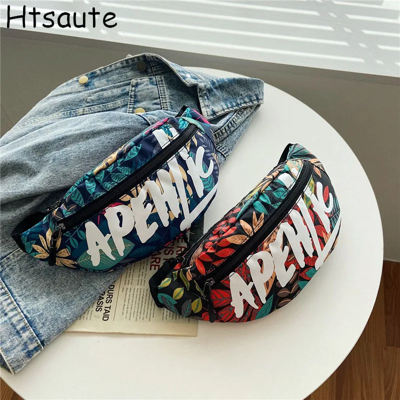 Packs Women Waist Bag Oxford Cloth Waterproof Belt Bags Designer Crossbody Chest Bag Female Fashion Fanny Pack Banana Hip Purse