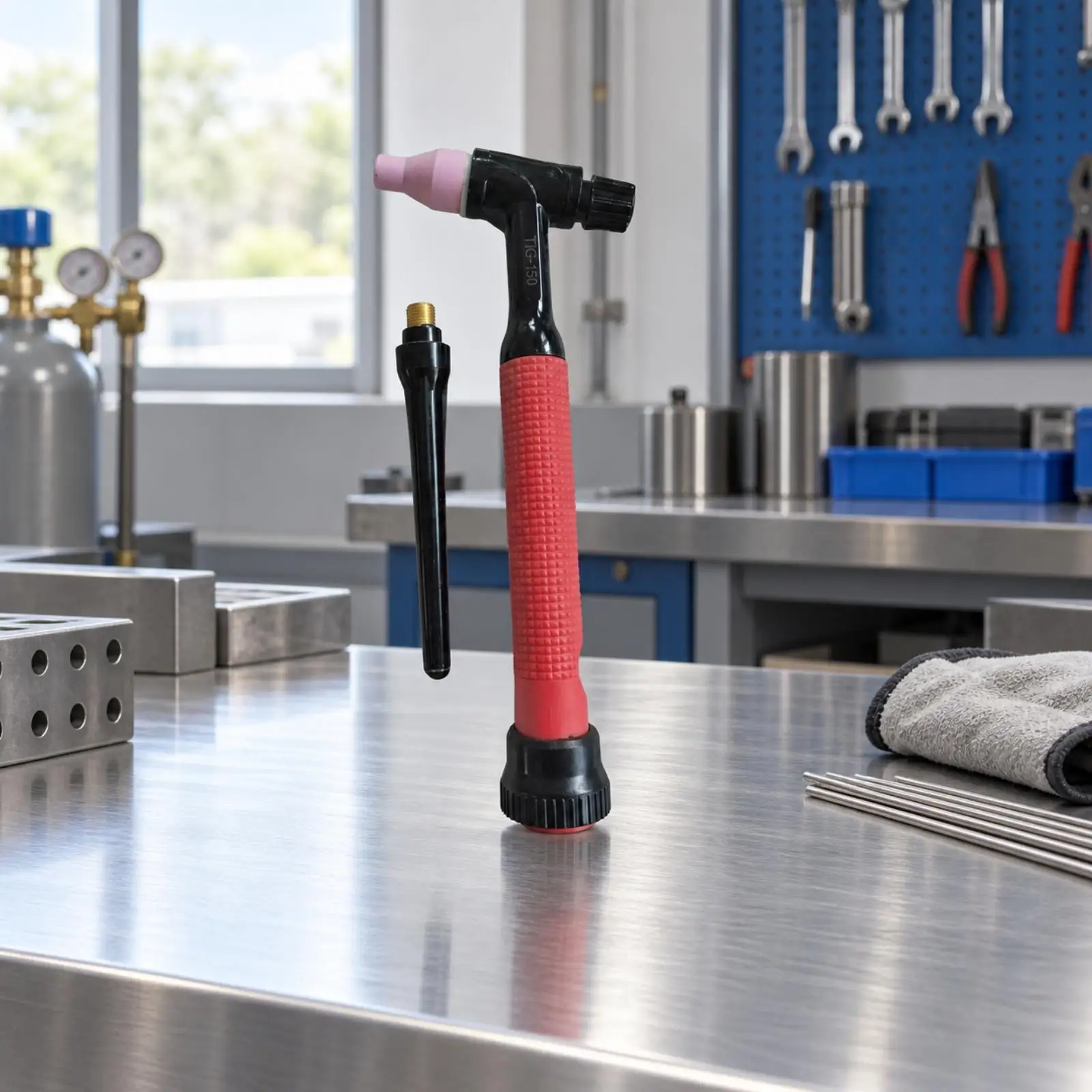 QQ150 TIG Joining Torch Head Detachable TIG Joining Torch Head with Ceramic Nozzle for Welders, Repairs