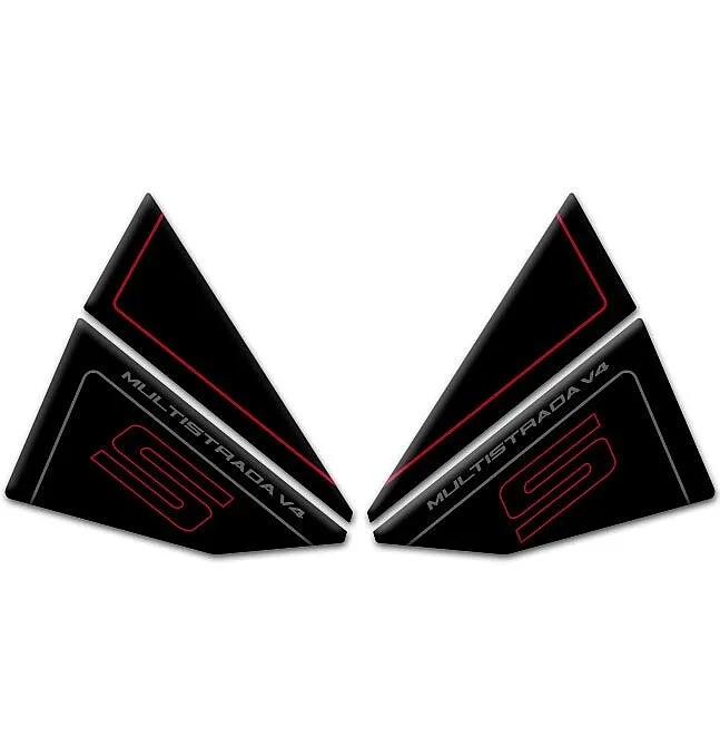 Motorcycle Anti Slip Side Traction Pads Tank Pad Decals Stickers For  i Multistrada V4S L-131B