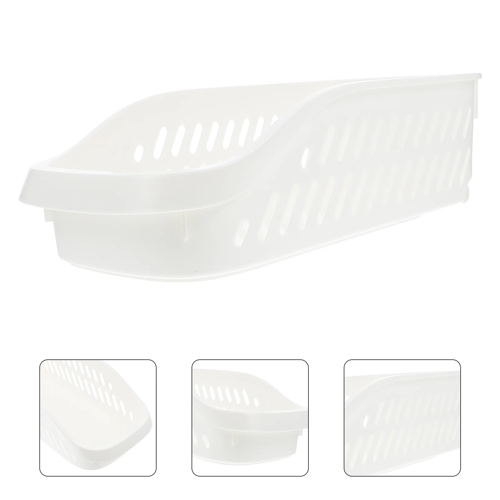 

Desktop Storage Box White Plastic Sundry Organizer Case For Cosmetics Jewelry Watches Small Items Storage Practical Container