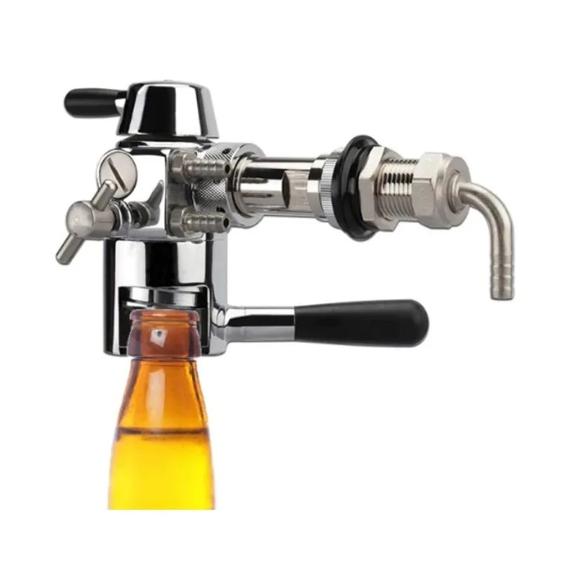 Counter Pressure Beer Bottle Filler De‑Foaming Tap Mini Filling Valve for Homebrew Keg Craft Beer Bottling Accessory