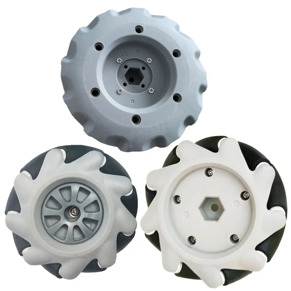 4pcs Mecanum Wheels 65/80/100mm Omni Smart Robot Car Competition Chassis Omnidirectional Mecanum Wheels Kit TT Motor Coupling