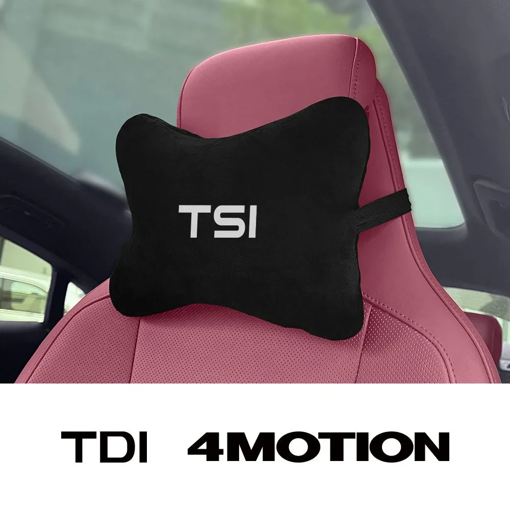 Car Seat Headrest Pillow Neck Support Auto Accessories For VW Volkswagen TSI TDI 4Motion Jetta Tiguan Touareg Beetle Arteon