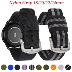 18mm 20mm 22mm 24mm Army Nylon Woven Strap for Seiko Quick Release Wristband Military Sport Watch Band for Omega for Moonswatch