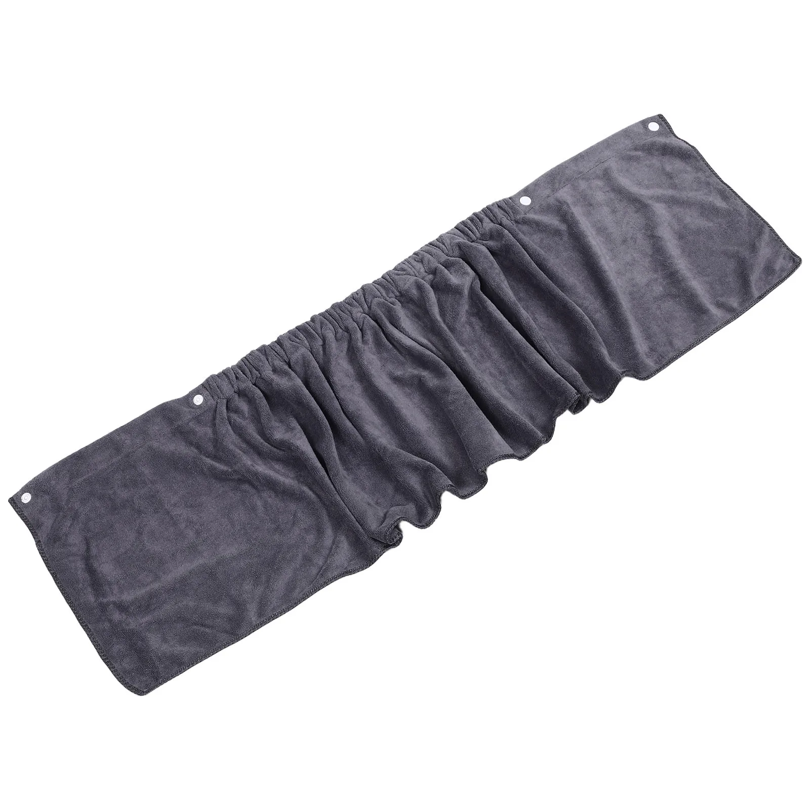 

Men'S Short Shower Grey Soft Absorbent Wearable Bath Wrap For Men Quick Dry Polyester Body Towel For Shower Beach Spa Gym