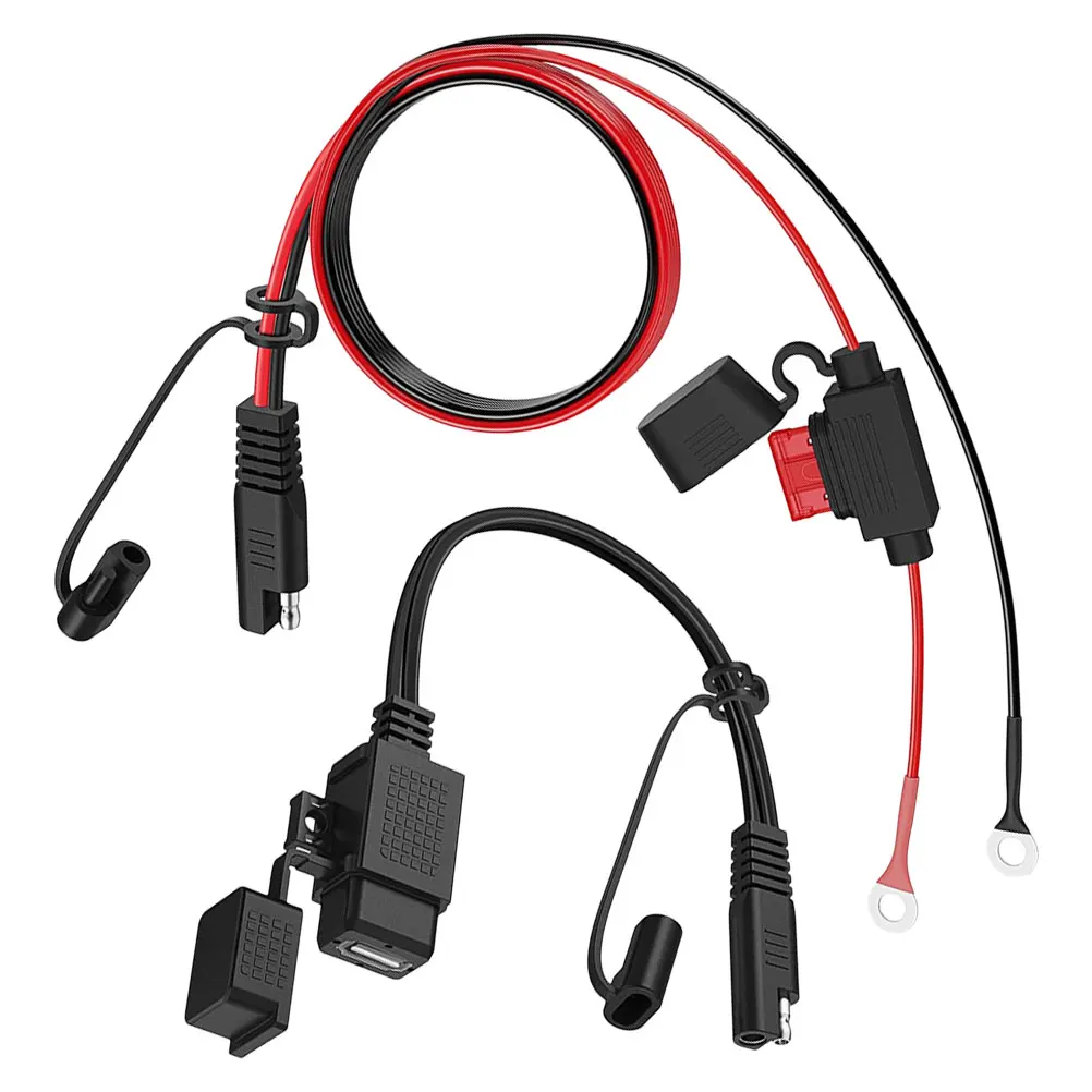 

USB 2.1A SAE to USB Adapter Waterproof Quick Connectors Marine Trolling Motor Electrical Parts Kayak Boat Plug Cable