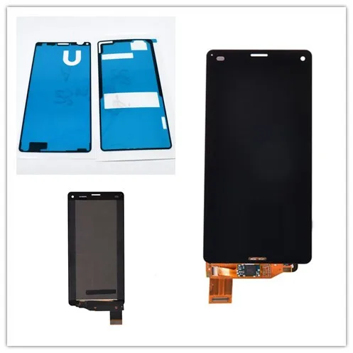 4.6 inch black For Sony Xperia Z3 compact LCD Display Z3 mini LCD D5803 D5833 touch screen digitizer Assembly + Adhesive