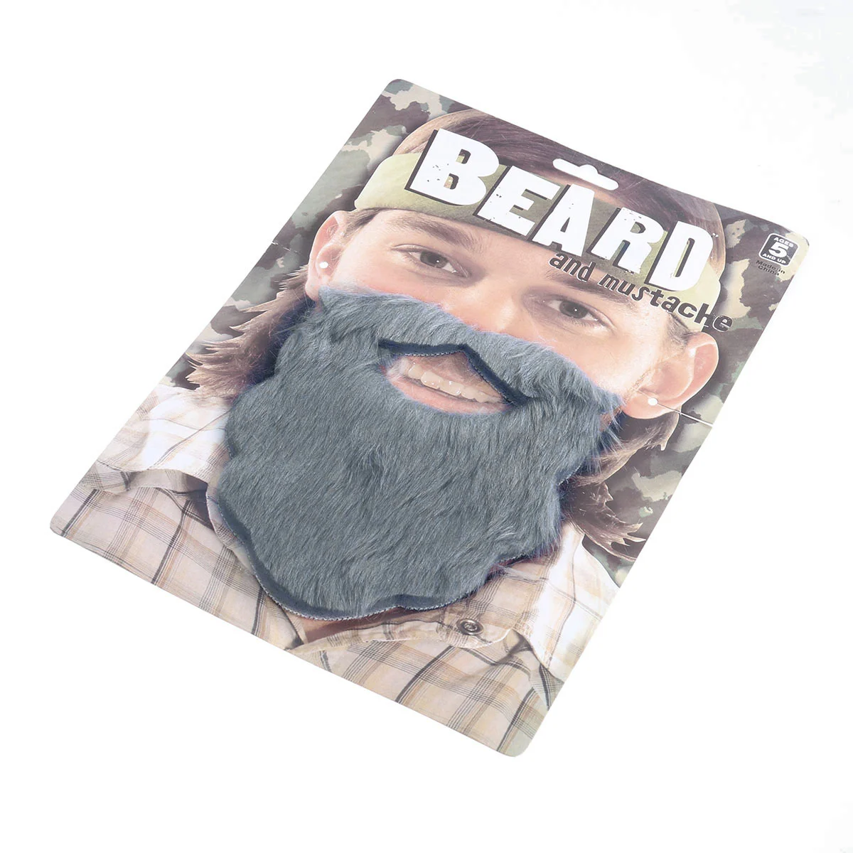 Modeling Man Men Apparel Outfit Fake Beard and Mustache Realistic Party Props Beards