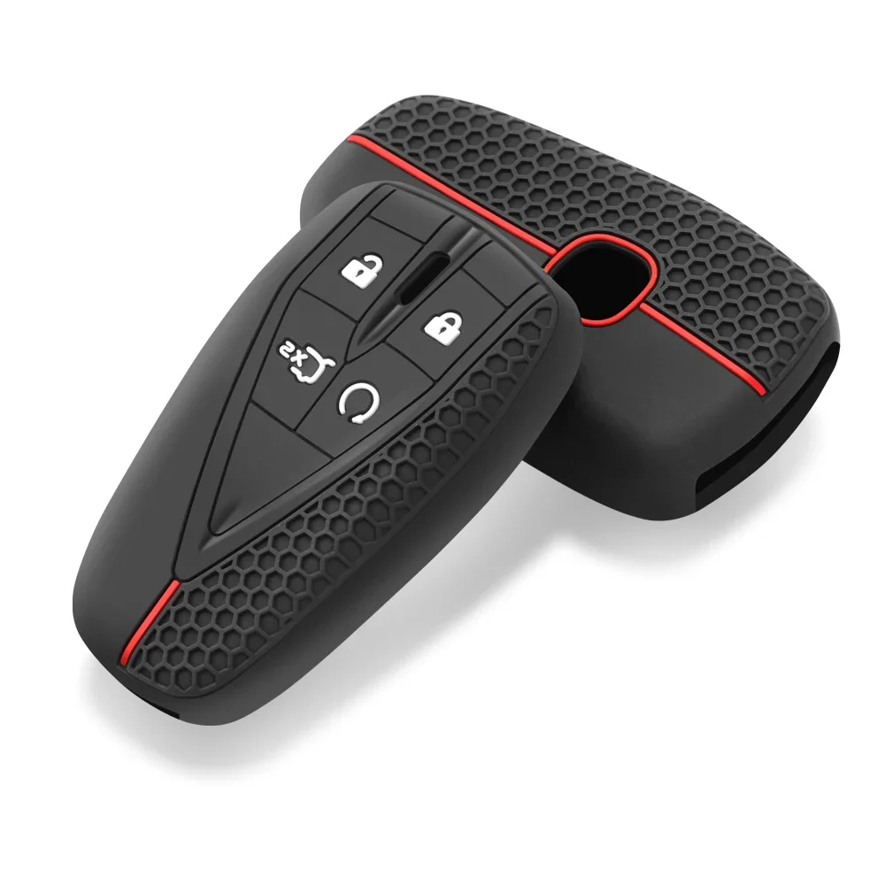 Silicone Car Key Case Cover For Changan Eado Unit CS35plus CS55plus CS75plus Smart Protected Keychains Interior Accessories