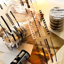 50mm*2m PET Retro Long Decorative Line Tapes Stickers Masking Decorative Adhesive Material Sticker Label Scrapbooking
