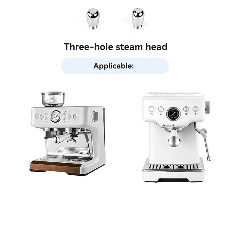 ماكينة صنع القهوة فوهة البخار لآلة الاسبريسو بيتروس 3833/3899 304 فوهة البخار المصنوعة من الفولاذ المقاوم للصدأ استبدال ثلاثة ثقوب