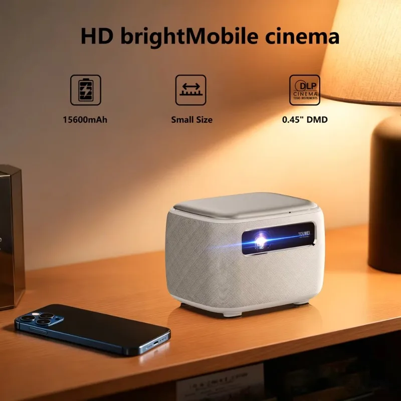 Projector Built-in Battery Projectorfor Outdoor Projector Sample Fee Refundable with Bulk Order
