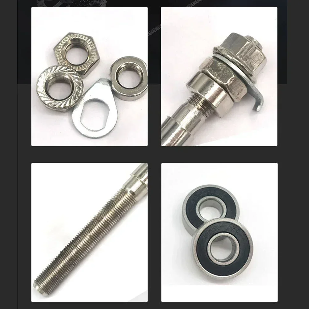 1 conjunto de eixo dianteiro e traseiro para mountain bike, liberação rápida com 6000 rolamentos para 6-8 velocidades, fácil de usar e instalar, acessórios de ciclismo