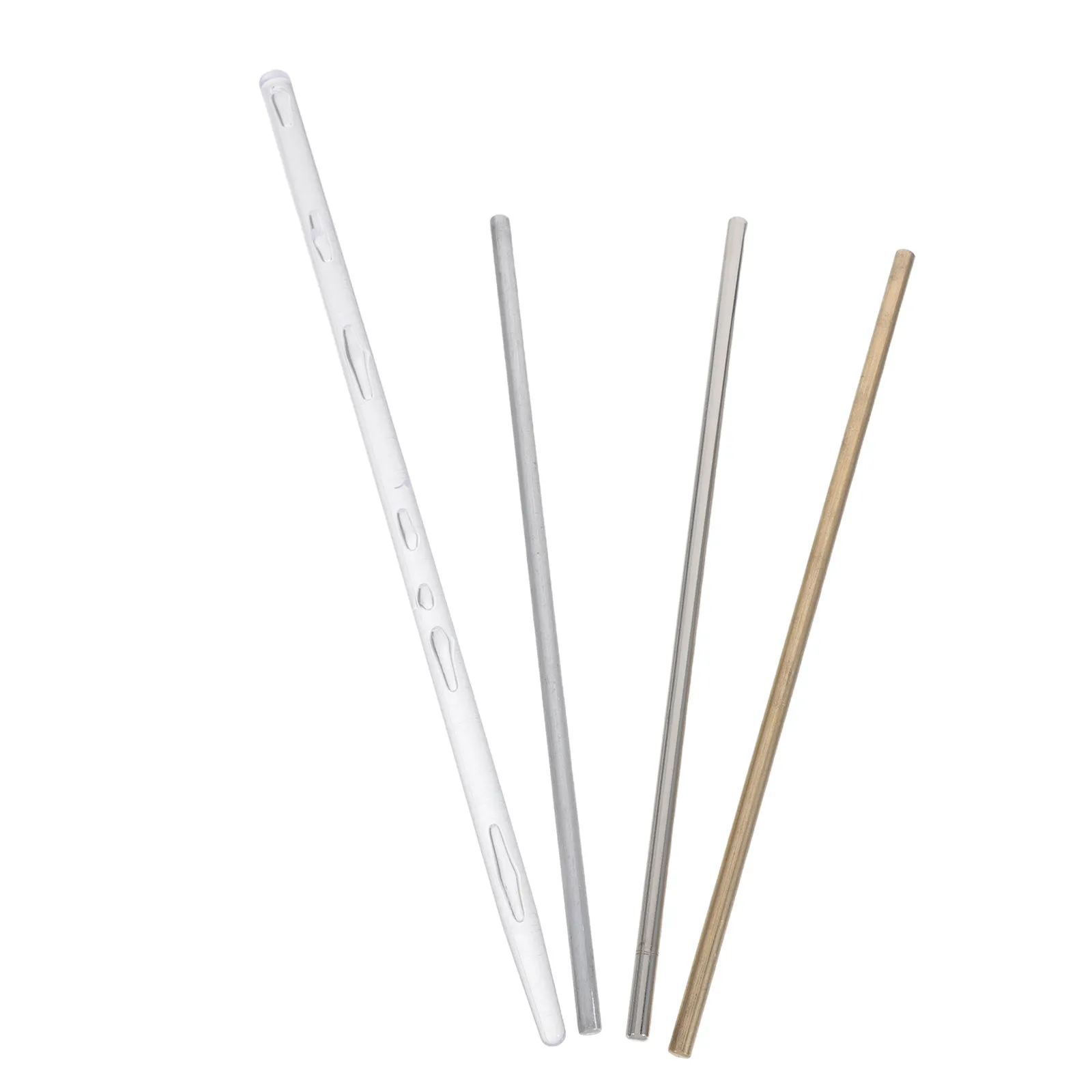 4Pcs Laboratory Heat Conduction Rods Copper Aluminum Iron Plastic 5Mm Diameter 20Cm Long Stem Physics Experiment Kit Thermal