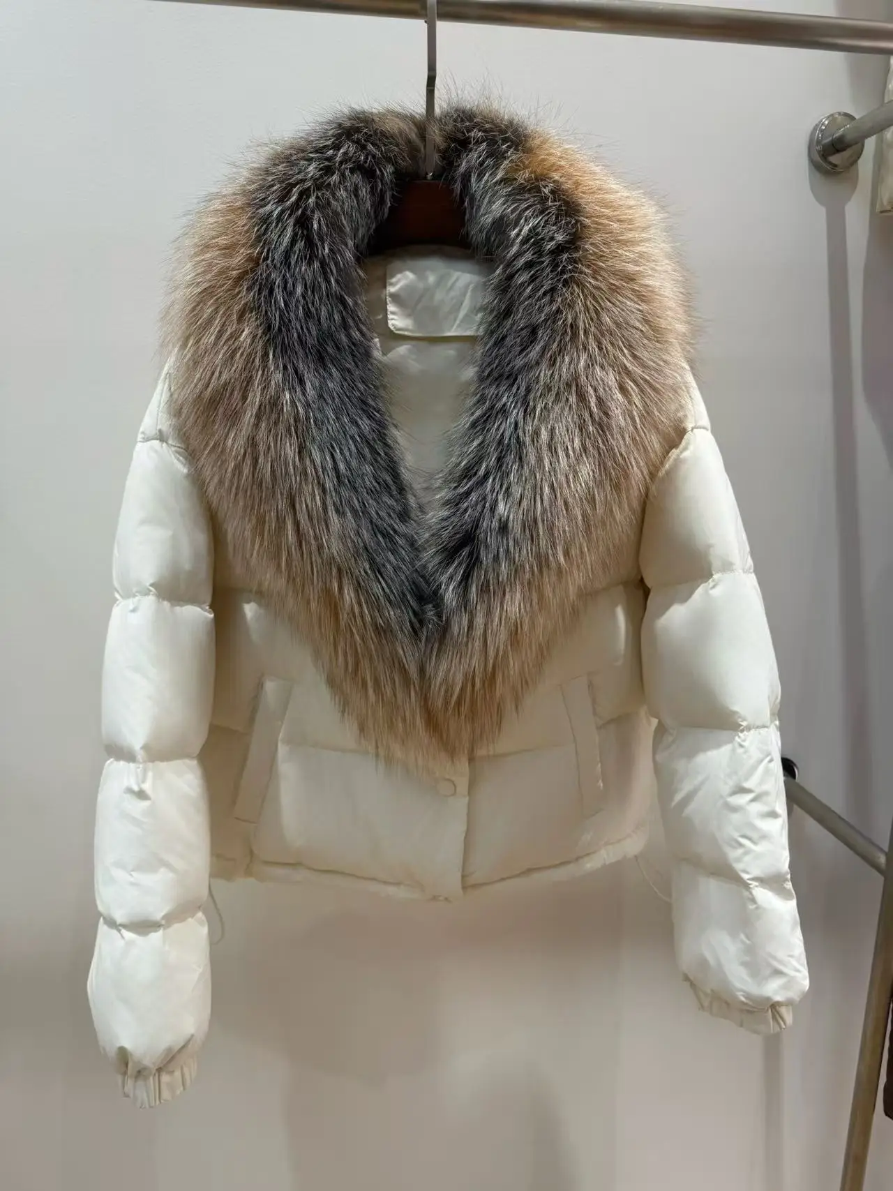  Fur Collar down Jaet Women's ort Faion plus Size l  Fur Winter New Arrival Commute Sle Korean Version