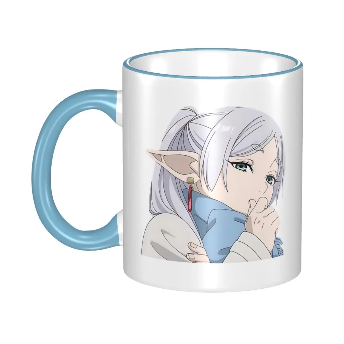 

Frieren Thoughtful Merch Coffee Mugs Kawaii Tea Cups Gift