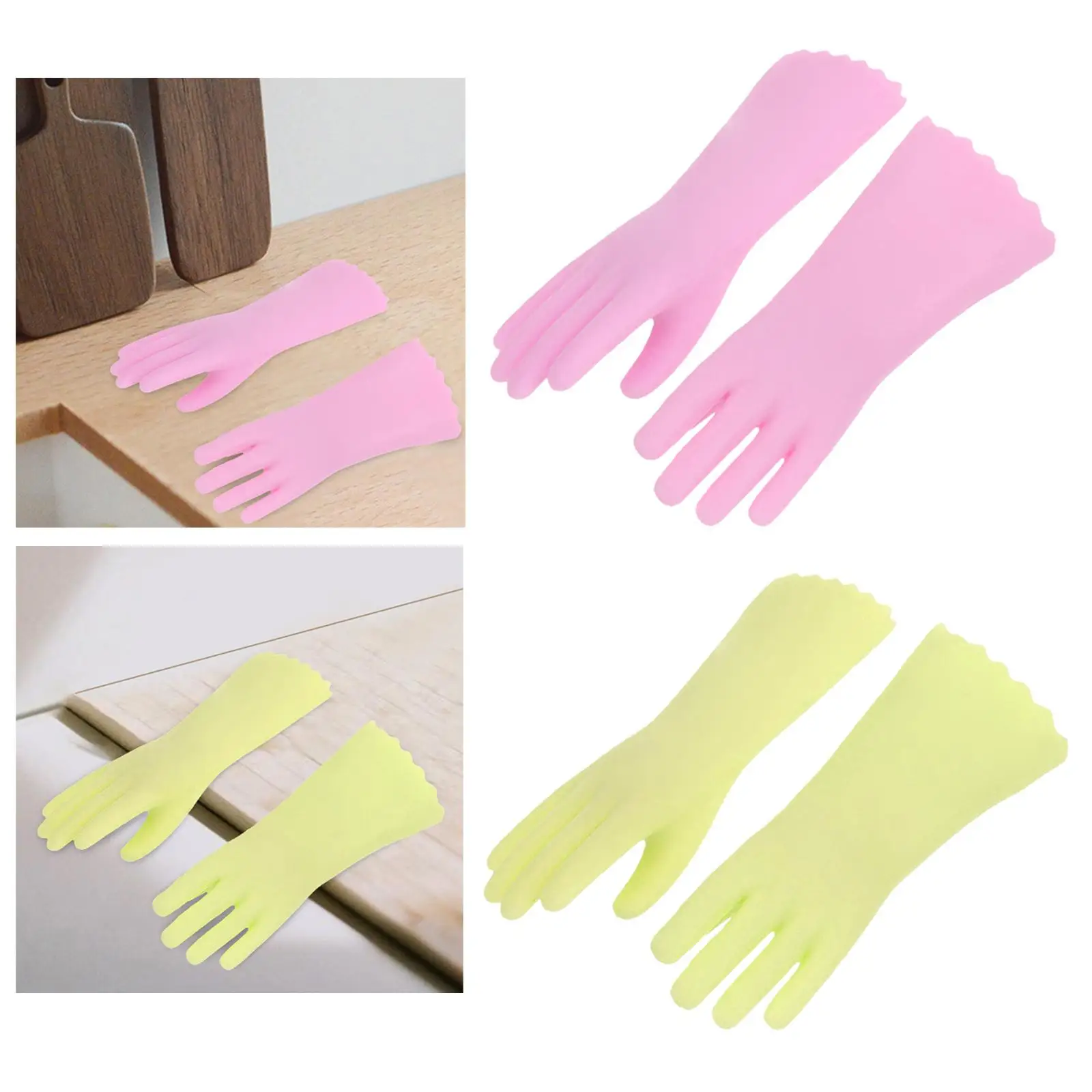 1:12 Scale Dollhouse Miniature Gloves Mini Gloves Kitchen Utensils Model for DIY